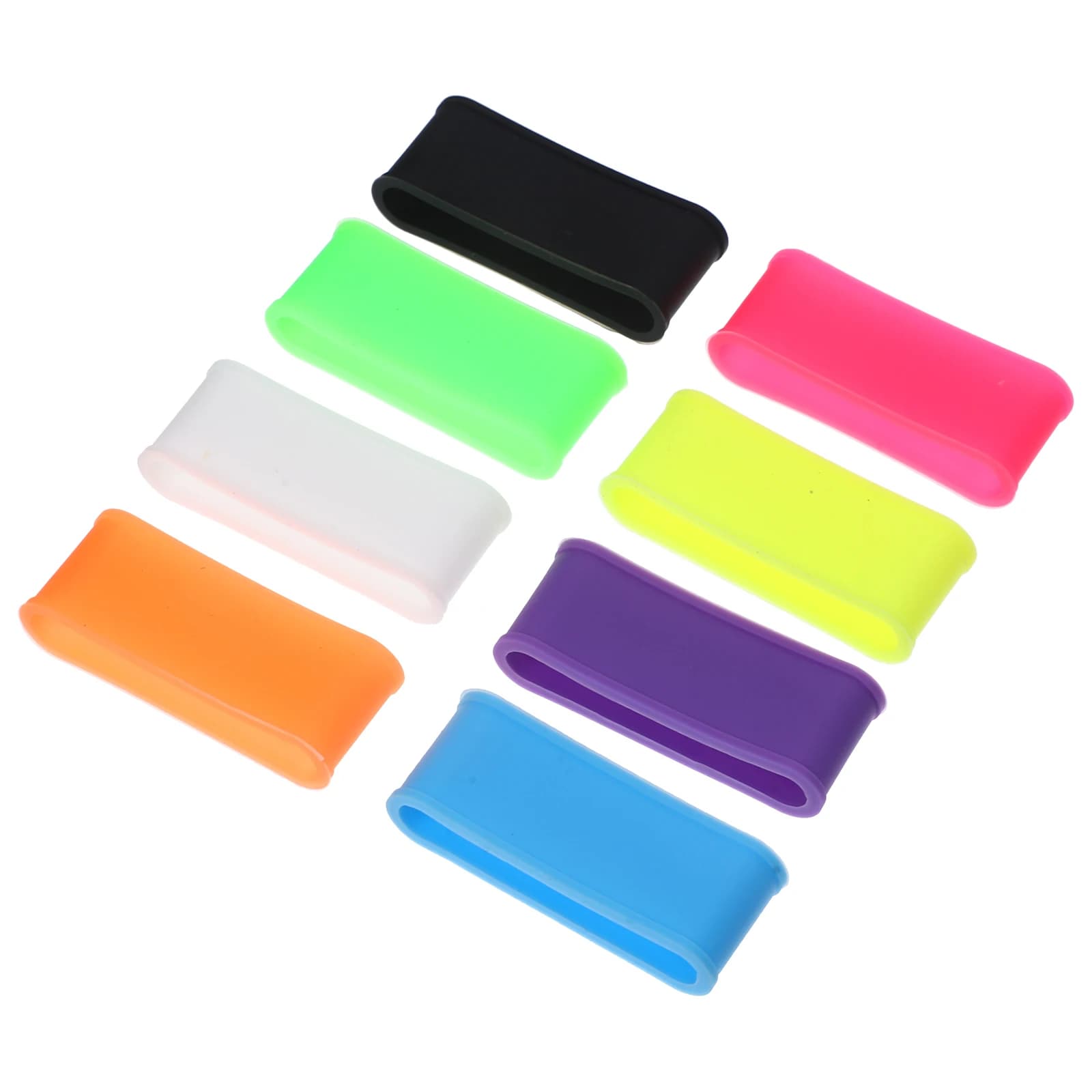 8 pezzi di racchetta da tennis anelli antiscivolo protezioni per impugnature in silicone design leggero e compatto antiscivolo badminton pesca fitness