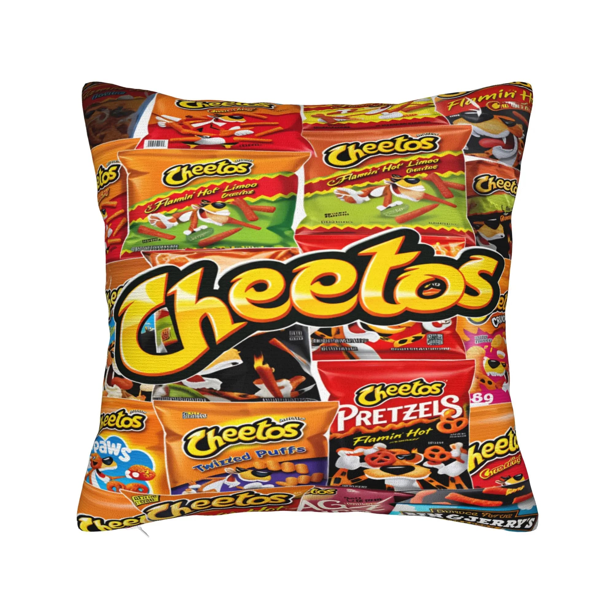 Cheetos Hot Snack Cartoon Chester Pillow Case Soft Pillow Cover For Sofa Couch Bed Living Room Kawaii Pillowcases