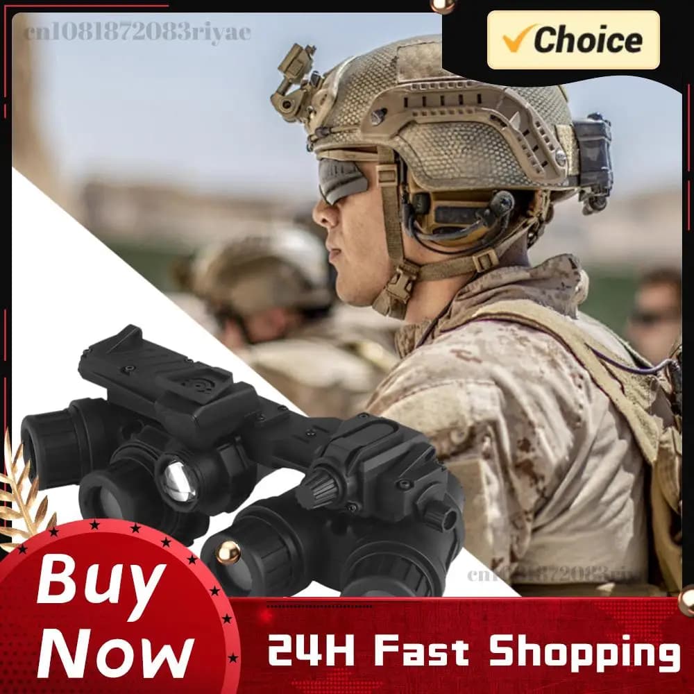 Visore Notturno GPNVG 18 Modello Binoculare a Quattro Occhi per Casco, Dispositivo per Visione Notturna, Modello per Airsoft, Caccia, Binocoli, Accessori per Film