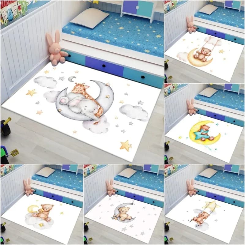 Tappeto da orso Tappeti da soggiorno Tappetino antiscivolo Tappeto da salotto Tappetino per camera dei bambini Tappeto per bambini Tappetino da gioco per bambini Camera da letto Decorazione della casa