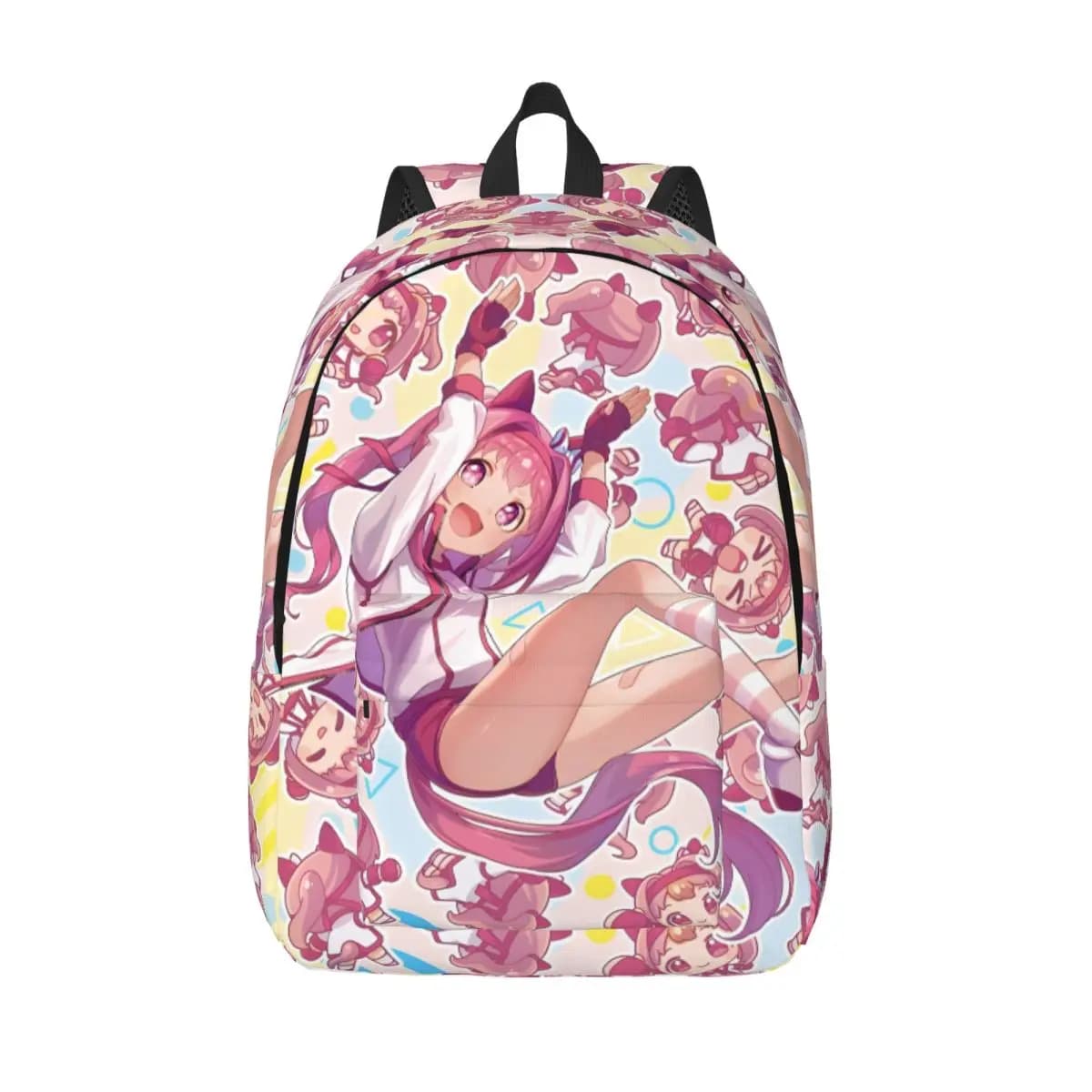 Umamusume Pretty Derby Haru Urara Zaino alla moda con tasca Zaino da viaggio per escursionismo per scuola superiore Uomo Donna Borse in tela per laptop