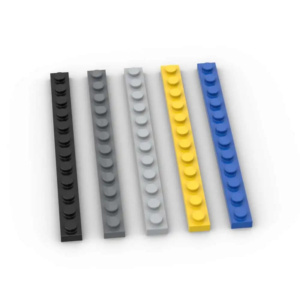MOC 10PCS 60479 1x12 Bordo Building Blocks Kit Piatto Casa Castello Mattoni Particelle Puzzle Idea Giocattoli Per Bambini Di Compleanno Regali di Natale