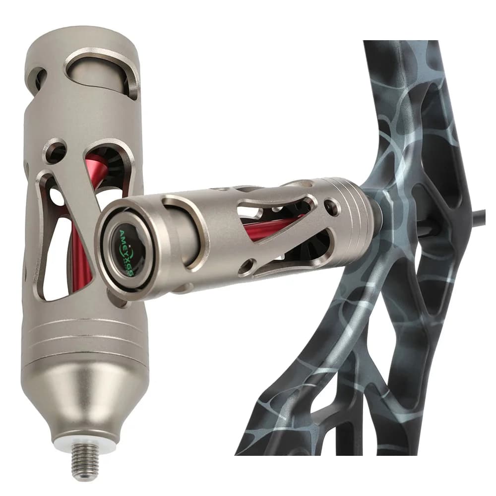 Stabilizzatore Ammortizzante per Arco Compound in Lega da 5 Pollici con Filettatura 5/16 per Caccia, Tiro con l'Arco, Pratica di Tiro al Bersaglio e Accessori