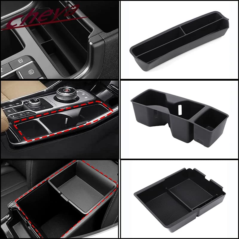 Per Kia Sorento 2021-2025 Auto bracciolo centrale scatola di immagazzinaggio bracciolo scatola vassoio organizzatore accessori interni auto nero