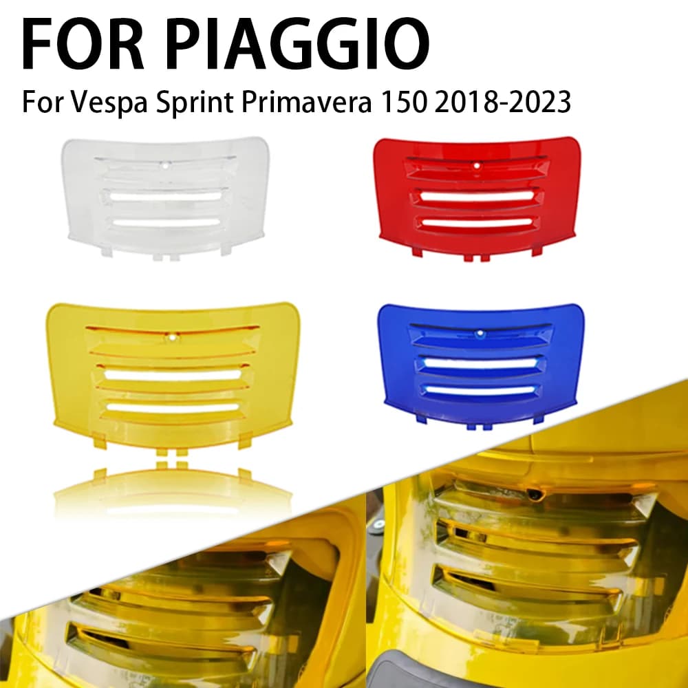 Moto Imitazione In Fibra di Carbonio Testata Protezione Della Protezione Della Copertura di Raffreddamento Copertura Decorativa Per VESPA Sprint150 Primavera 125