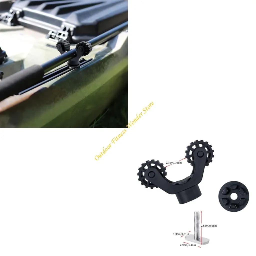 Paddle del binario E8BF e supporto per canne da pesca Kayak Paddles Holder Porta del remo Easy Installazione Accessori per in