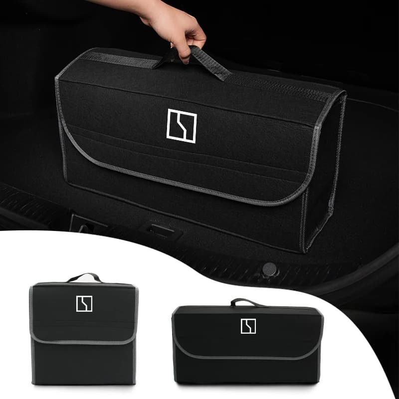 Bagagliaio di un'auto Organizzatore Pieghevole Scomparto Antiscivolo Boot Borsa di Immagazzinaggio Per Zeekr X 001 009 2022 2023 2024 Al