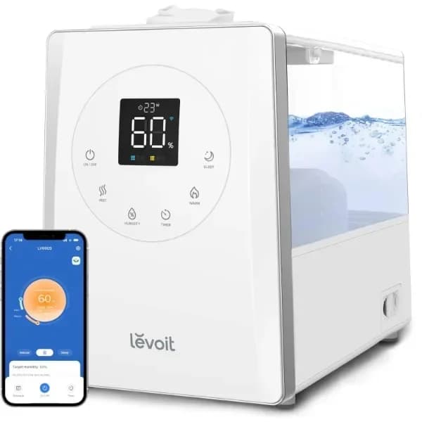 ez Umidificatori intelligenti a nebbia calda e fredda per la camera da letto di casa. Ampia stanza. Umidifica rapidamente e uniforme