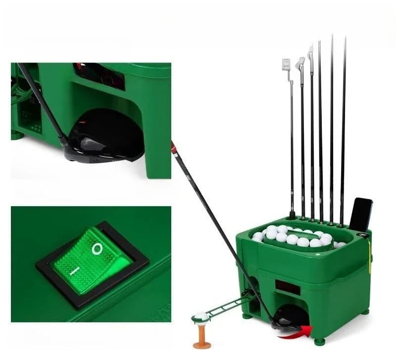 Macchina a T a induzione a infrarossi Supporto per mazza da golf per interni Scatola a T multifunzionale per macchina a T