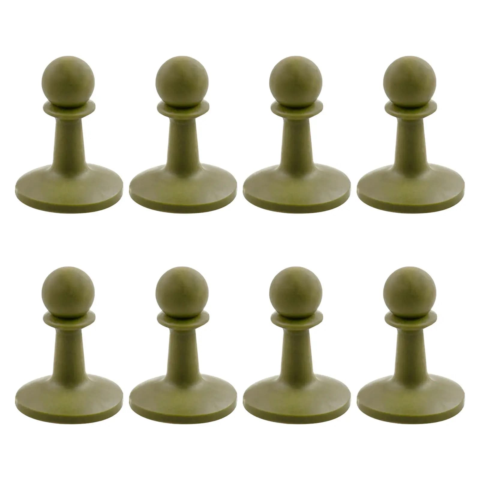 8Pcs Tent Pole Caps Camping Accessories Olive Green Anti Slip Pole Tip Protector Shelter End Tips Replacement for Trekking