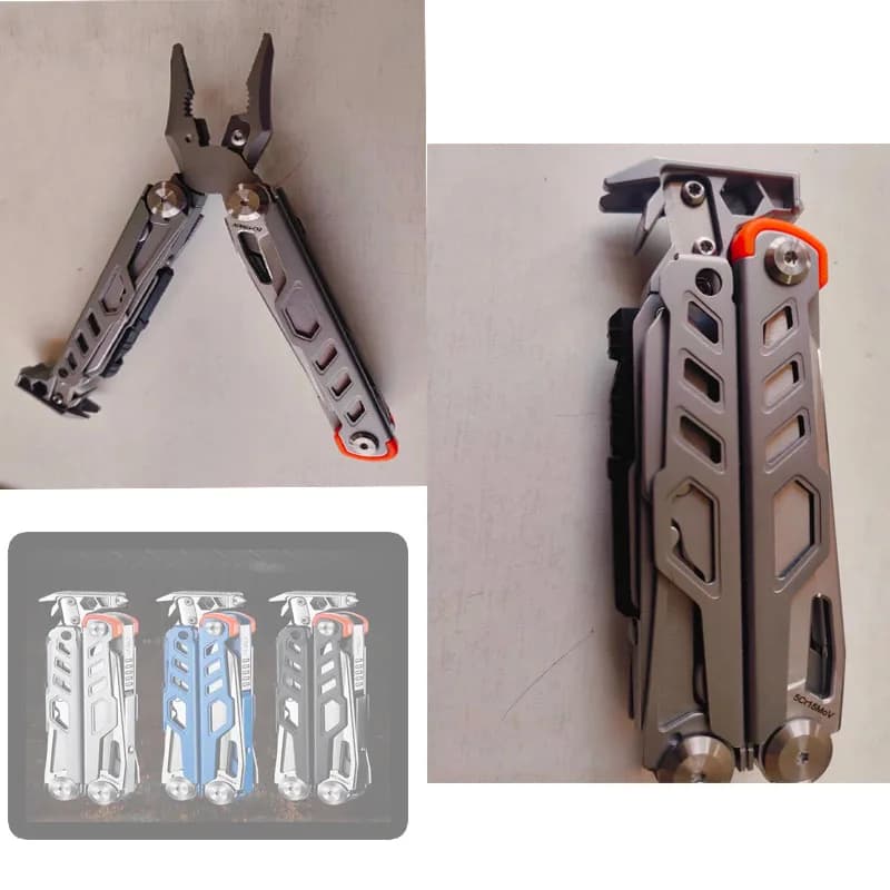 High Quality New Outdoor Multifunctional Pliers Fold Tool Convenient Camping Emergency Safety Combination EDC Manual Tool