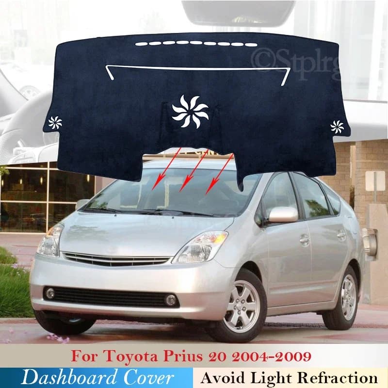 Per Toyota Prius 2004 ~ 2009 Copertura del cruscotto dell'auto Evitare la luce Pad Tappeti anti-UV Tappetino antiscivolo 2008 2007 2006 2005