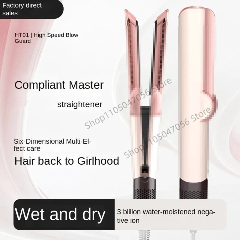 Professional 2-in-1 Hair Dryer with Negative Ions, Long-Term Styling Tool for Bagnate and Dry Hair