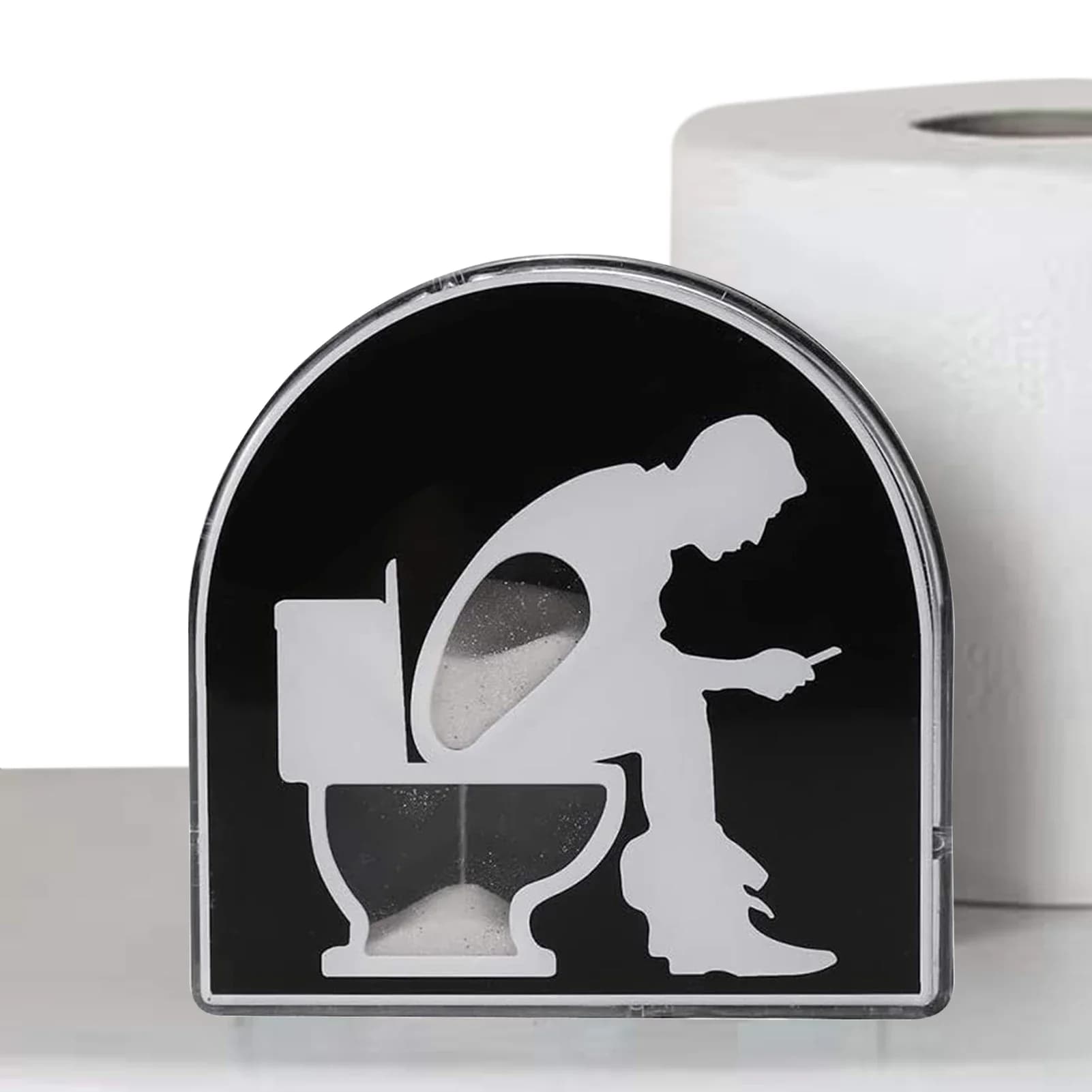 2025 nuovo clessidra da 5 minuti clessidra da toilette timer clessidra da toilette creativa, strumento di cronometraggio spazzola per bambini, casa giardino casa