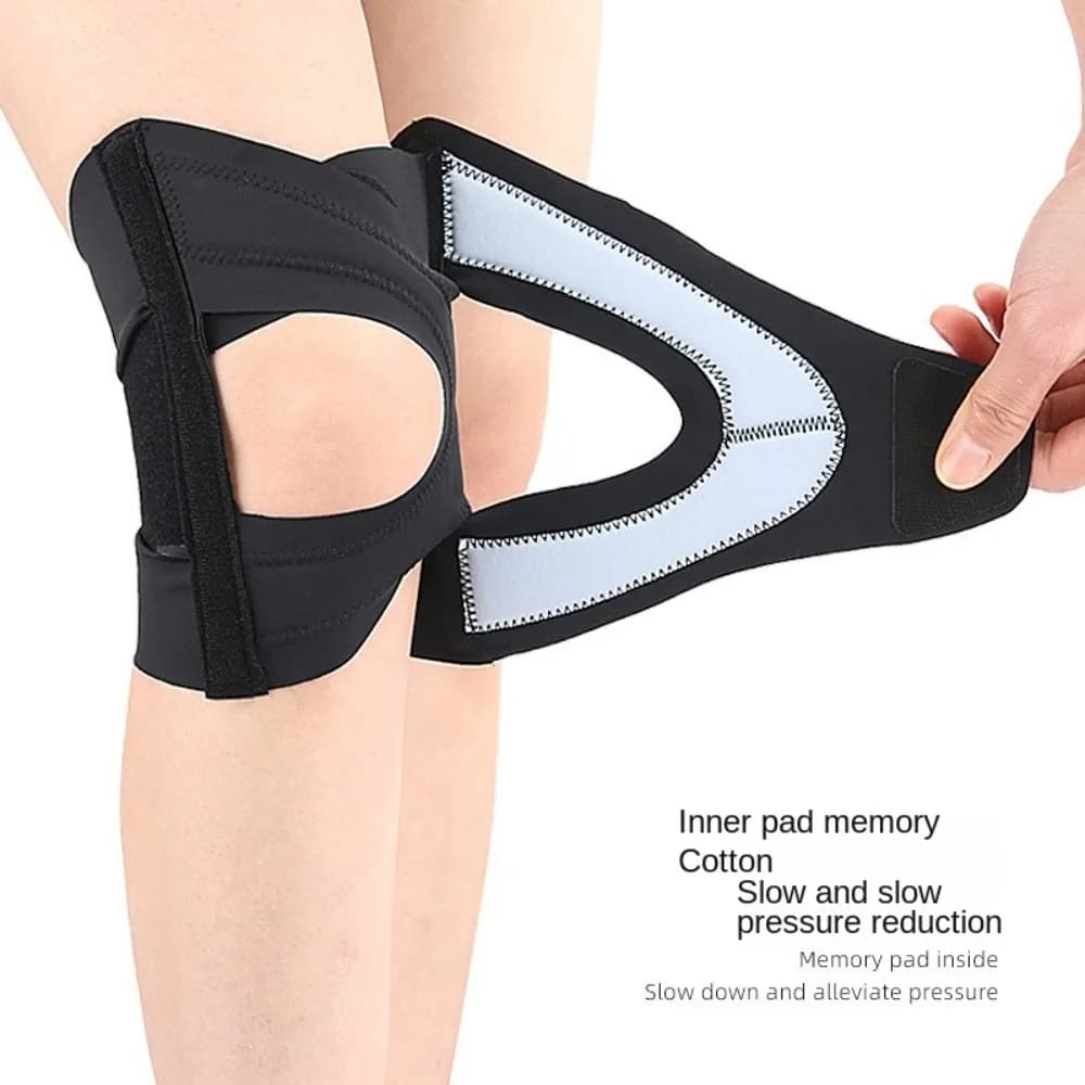 Protezione per Articolazioni, Ginocchiera Elastica Sportiva, Supporto per Gamba, Ginocchiera Traspirante, Supporto per Ginocchio con Cinturino Regolabile per Uomini e Donne