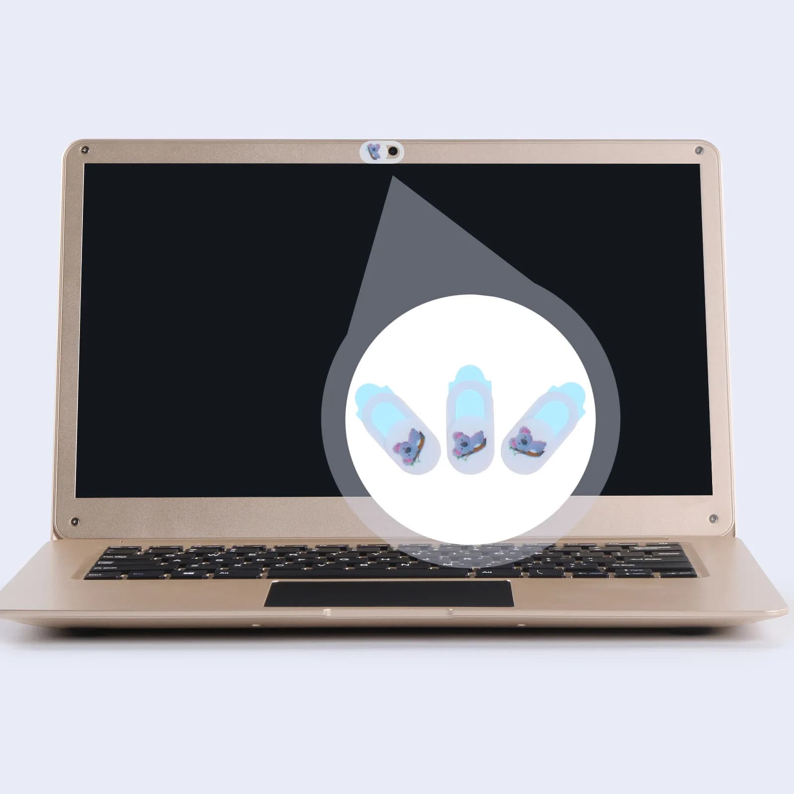 Set di 3 Copri Webcam Scorrevoli per Protezione della Privacy, per Computer, Tablet e Telefono
