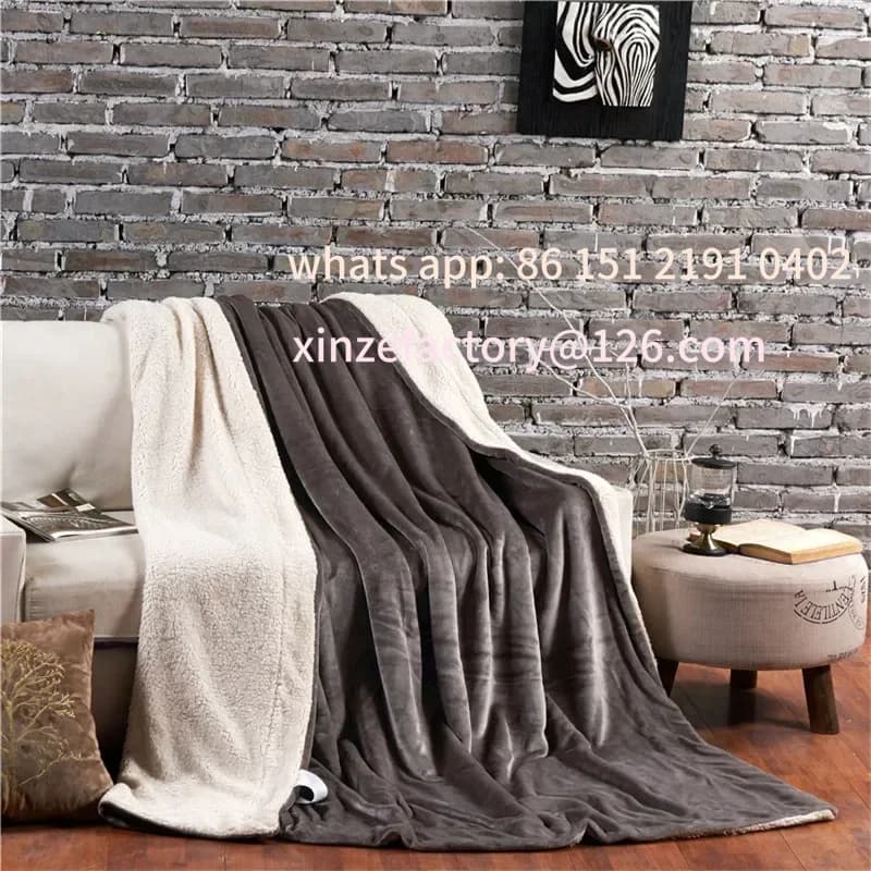 Coperta da tiro in lana personalizzabile Mantieni calde coperte da letto invernali Copripiumino Copriletto matrimoniale da campeggio Copriletto sul letto