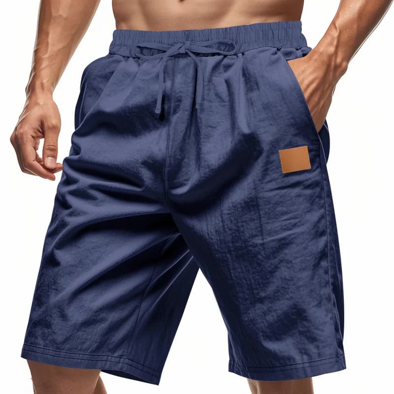 Nuovi Pantaloncini da Uomo in Cotone e Lino 2026, Pantaloni Estivi Traspiranti Tinta Unita, Abbigliamento Fitness e Streetwear M-4XL