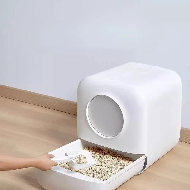 Lettiera per gatti autopulente in plastica, accessori per lettiera a castello, toilette per gatti, contenitore per lettiera, areneros para gatos, articoli per la casa