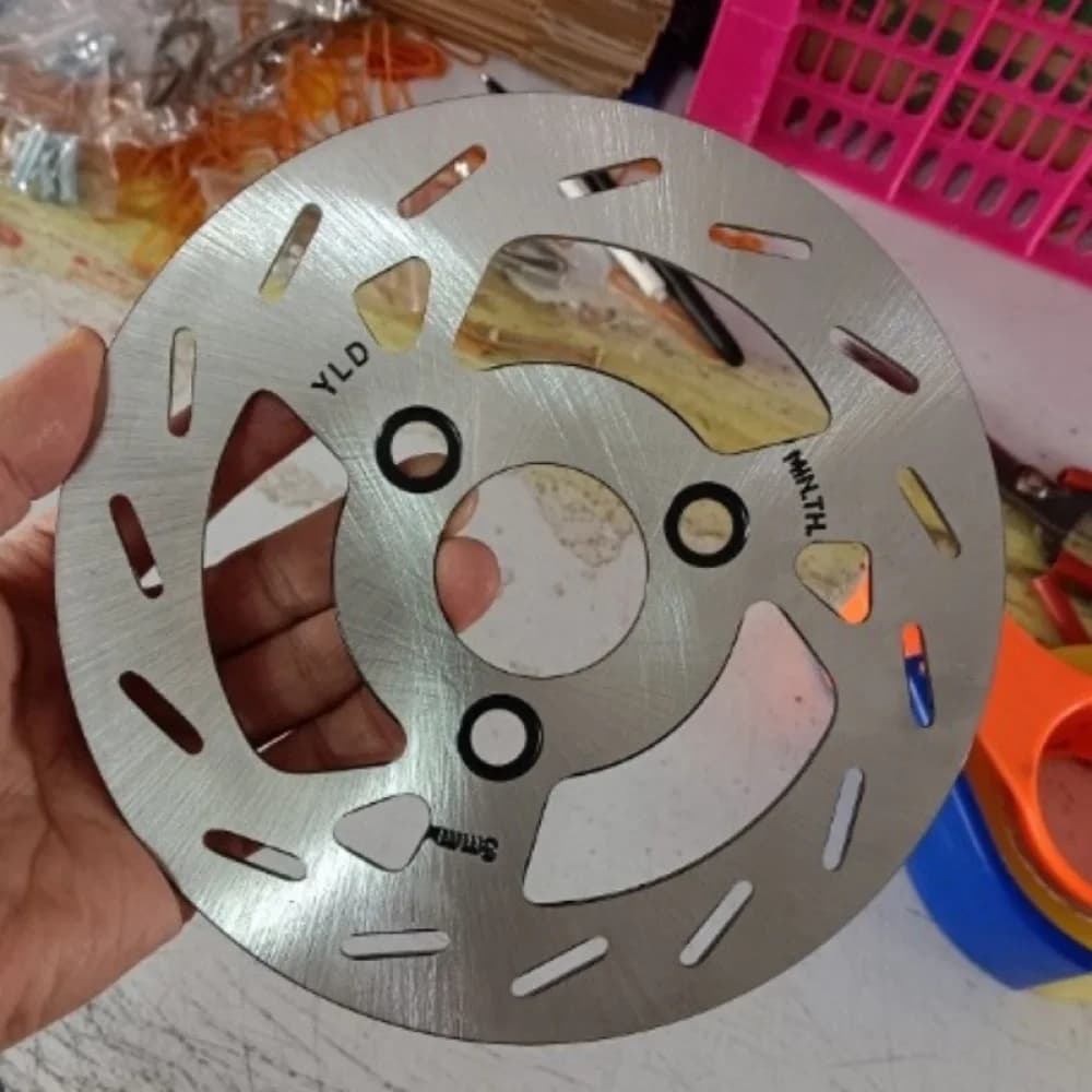 180mm Electric Scooter Brake Disc Rotor 58mm Mounting Hole Quiet Heat Dissipation Stainless Iron Cycling Spare Part Tool