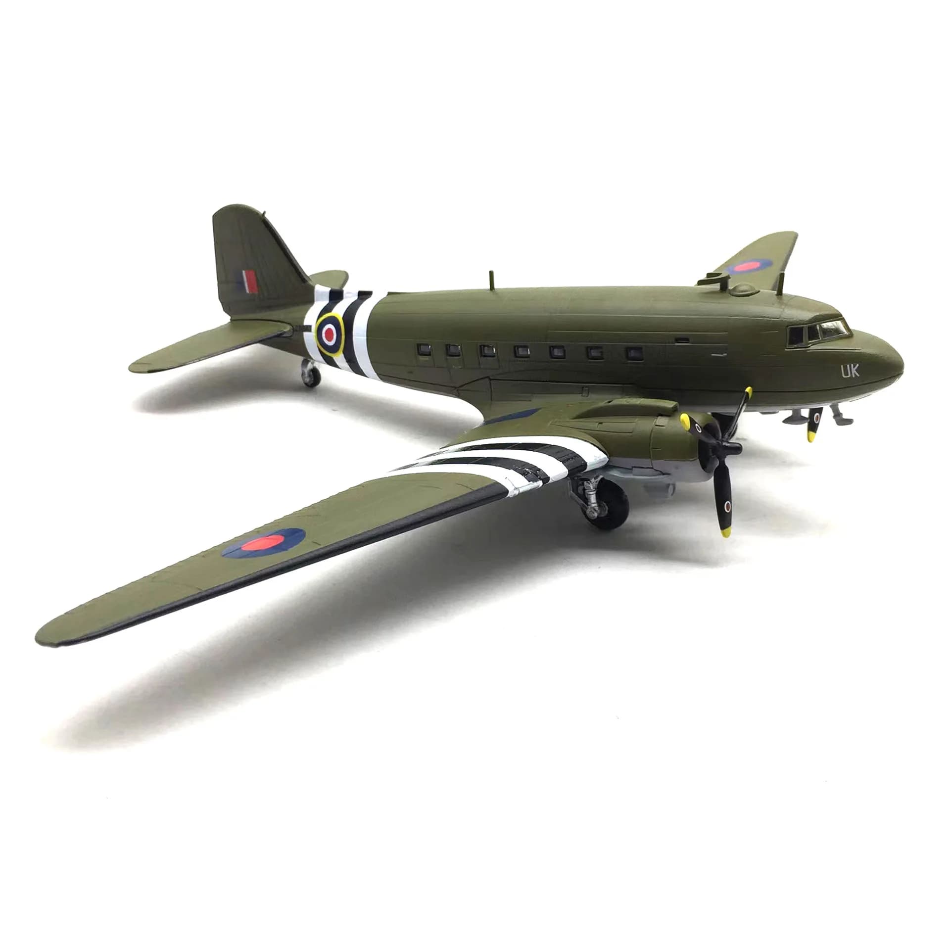 Scala 1/100 Modello Pressofuso In Lega C-47 DC3 Modello di Aereo Da Trasporto Modello di Aereo Kit Per Costruire Aerei Decorazione Collezione