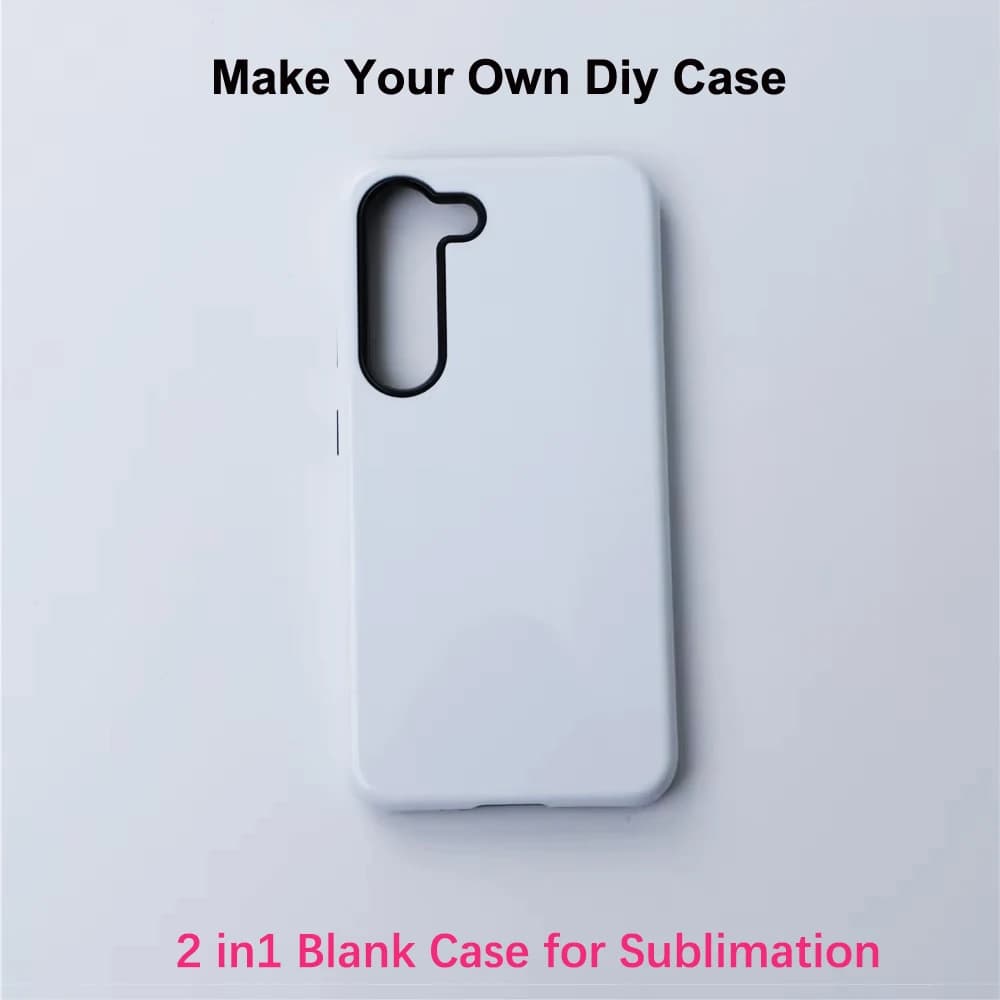 Fonlyu Blank Sublimation Phone Case for Samsung Galaxy S26 S25 Ultra A13 A55 5G Soft TPU+ Hard PC Image Print Heat Press Cover