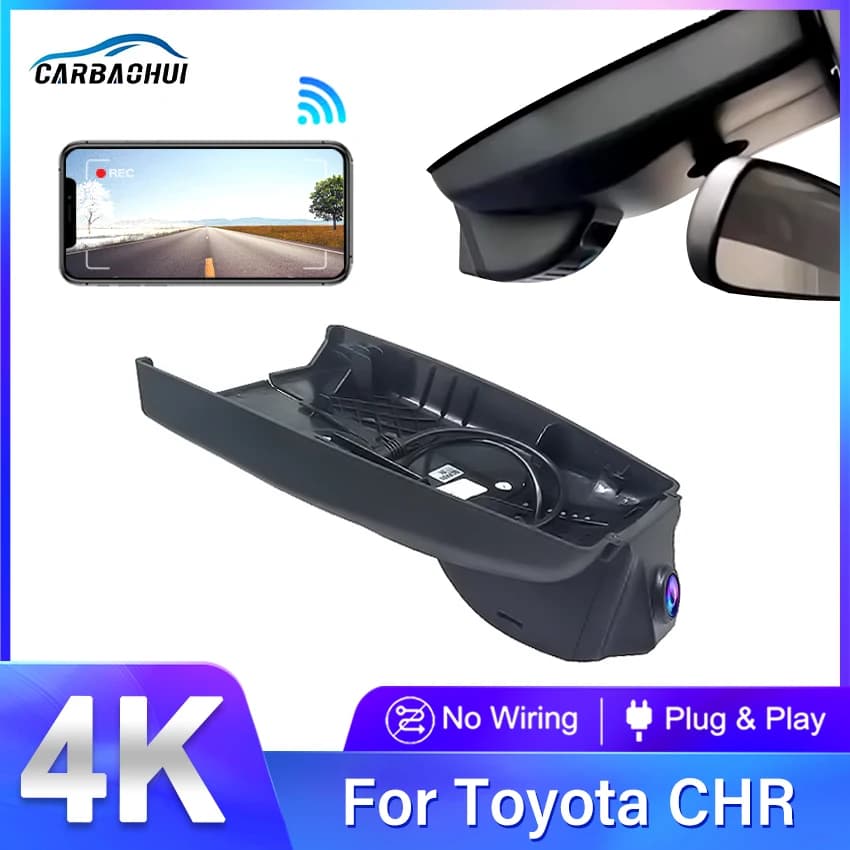 4K 2160P Plug and play Easy Installation DVR Video Recorder for Car Dash Cam Camera for Toyota C-HR CHR Yize EV 2017 2018 2020