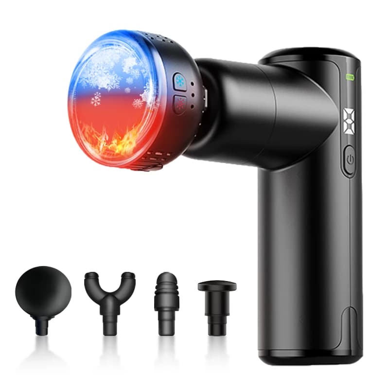 Phenitech Massage Gun with heat and cold, muscle massager for deep percussion tissues, portable massager for athletes