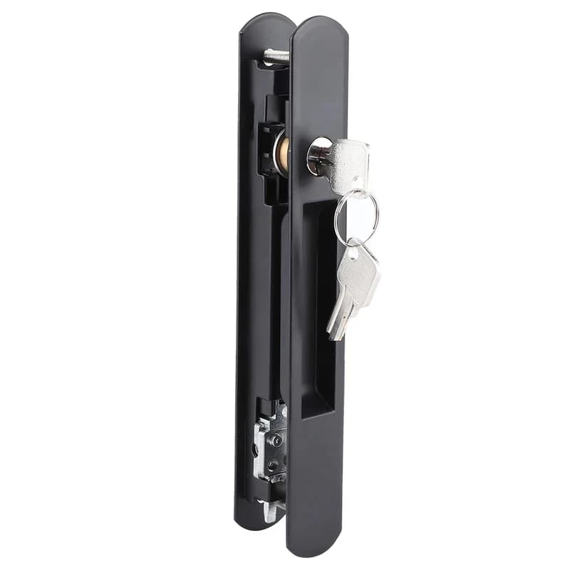 Sliding Door Window Hook Lock Modern Mobile Glass Door Single Double Sided Lock Catch 20x2.8cm Home Security Concealed