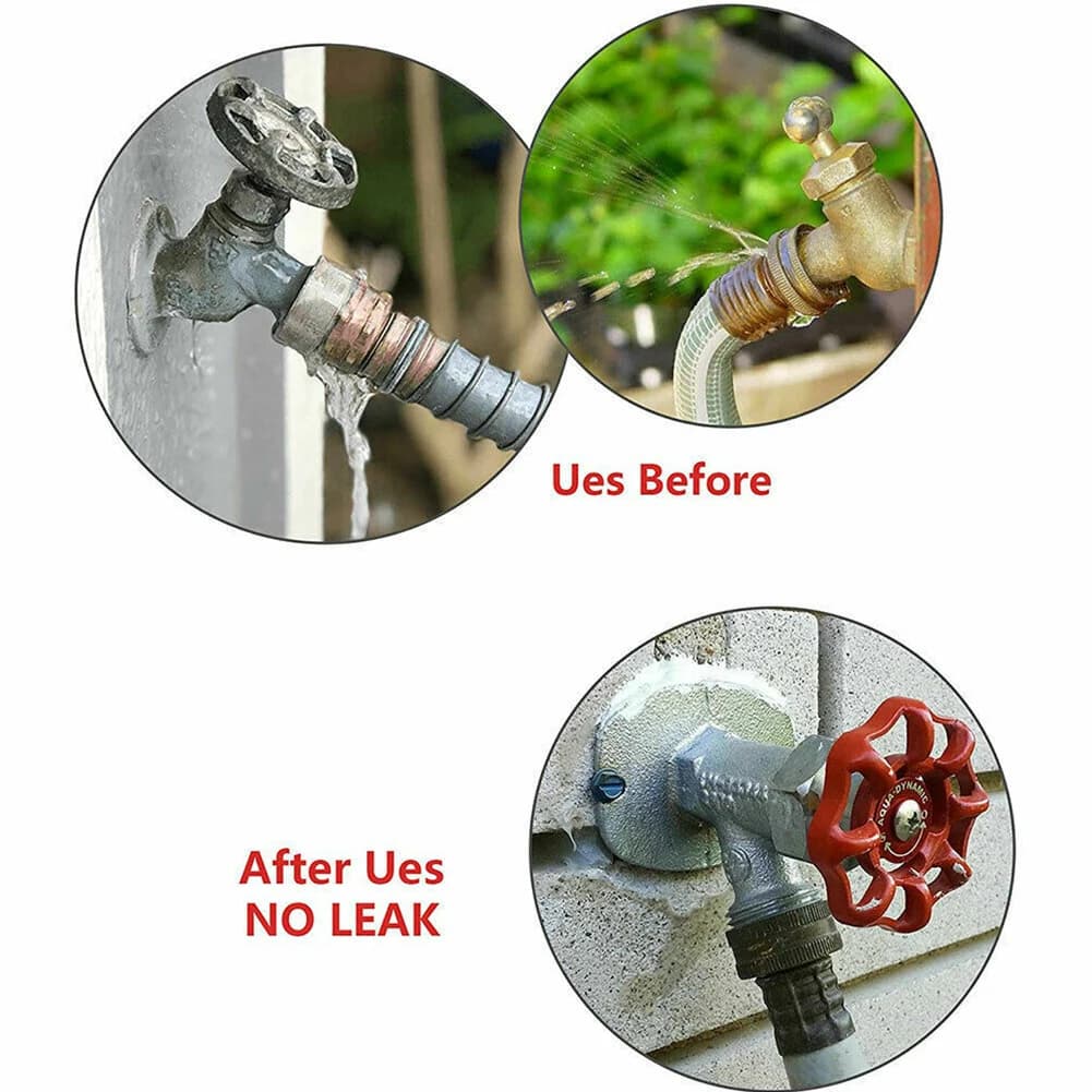 Practical Useful Brand New Garden Outdoor Rubber Hose Pipe Washers Set Fittings Kit 20pcs Accessories Black Parts