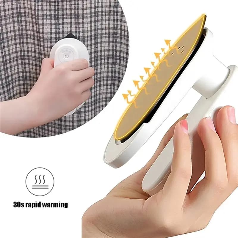 YCOC-Garment Steamer USB Rechargeable Mini Steamer Handheld Fabric Steam Iron 110 W 3 Heat Levels Travel For Clothes