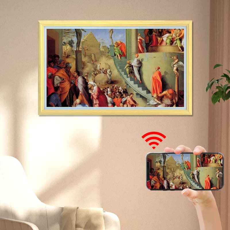Cornice Digitale 32 Pollici 4K ad Alta Risoluzione con Schermo Touch, Riproduzione Video, Orologio e WiFi - Un Album Fotografico Elettronico Avanzato