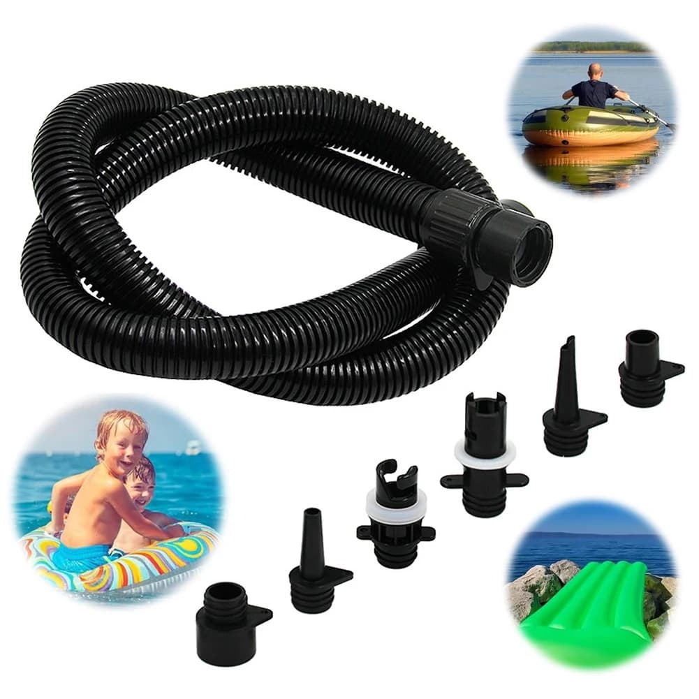 Set di 6 Adattatori per Tubo Pompa d'Aria per Kayak, Connettore per Pompa SUP, Accessori per Barche e Tavole SUP
