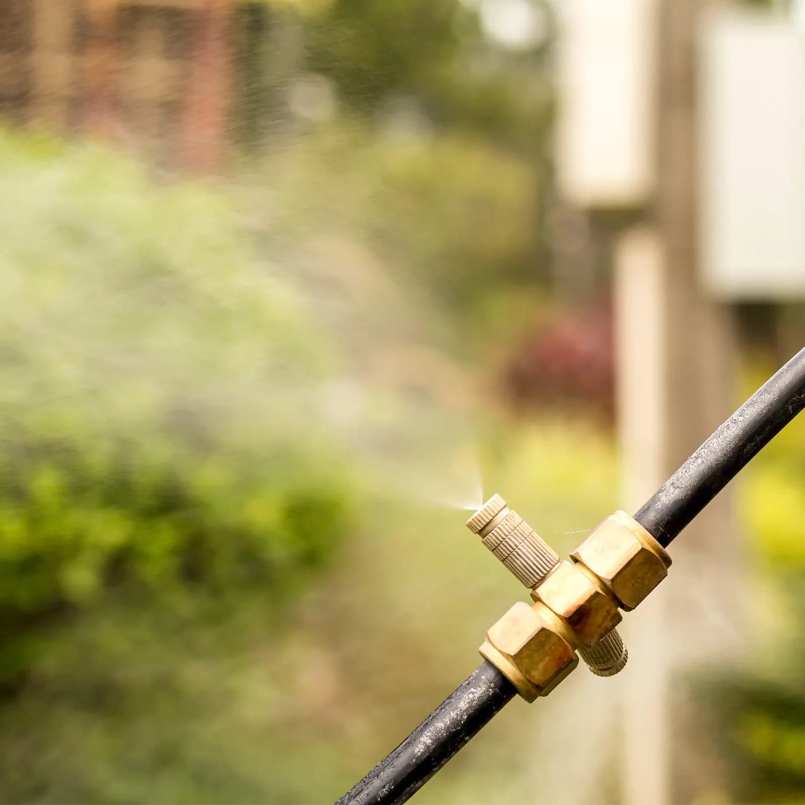 10Pcs Copper Misting Nozzles Long Life Atomizing Nozzle Outdoor Cooling System Low Pressure Garden Hose Sprayer