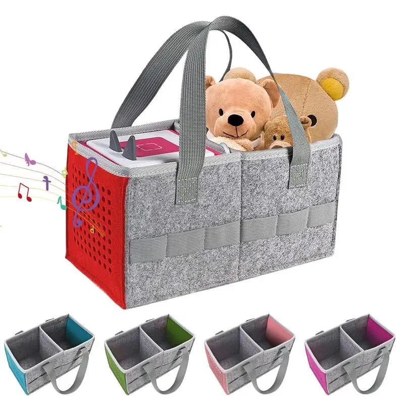 Scatola da trasporto pieghevole per Tonies Toniebox Starter Set Custodia da viaggio in feltro da viaggio all'aperto antipolvere Accessori per altoparlanti