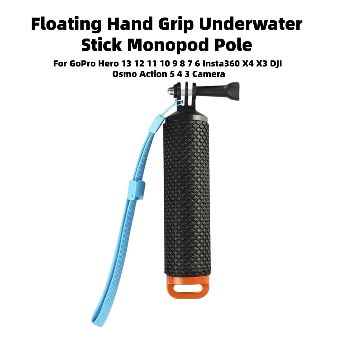 Floating Hand Grip Underwater Stick Monopod Pole for Gopro Hero 13 12 11 10 9 8 7 6 Insta360 X4 X3 Dji Osmo Action 5 4 3 Camera