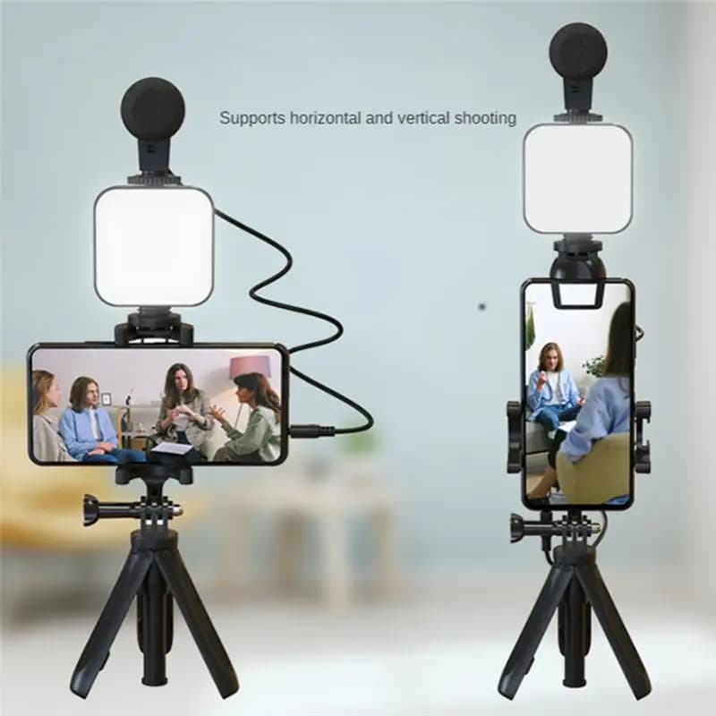 AS62 Luce per Video Live Streaming, Luce di Bellezza per Selfie, Luce per Fotografia e Streaming, Supporto da Tavolo