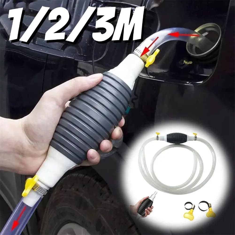 Manual fuel pump Fuel tank for cars Suction cup Oil transfer Fuel pump Gasoline Diesel Liquid Manual pump Siphon Gas saving Gas