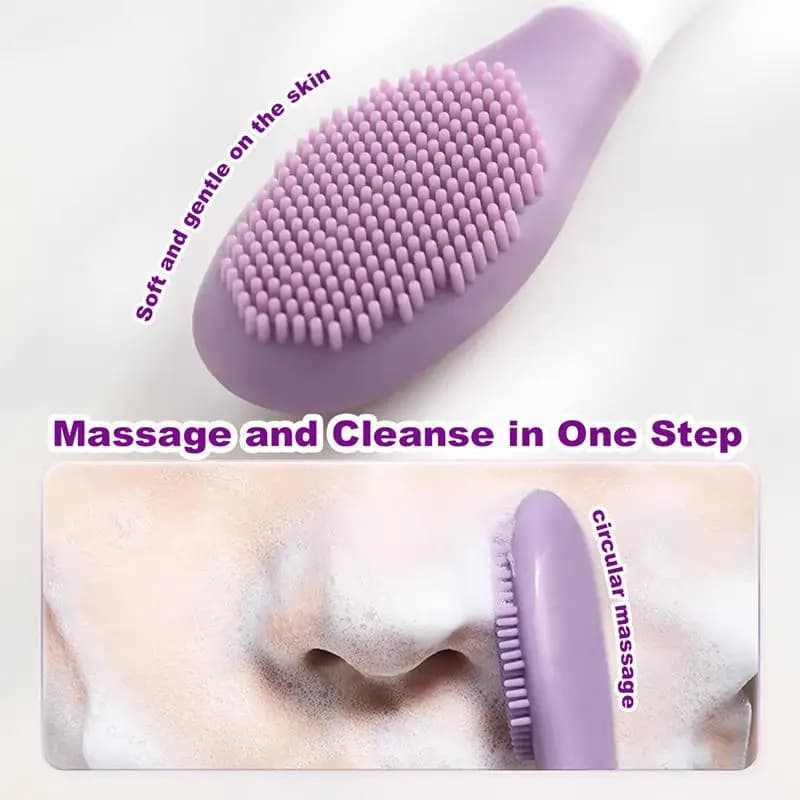 Pennello in silicone per maschere viso, applicatore per maschere di fango e argilla, strumento per trattamenti di bellezza spa e facciali a casa