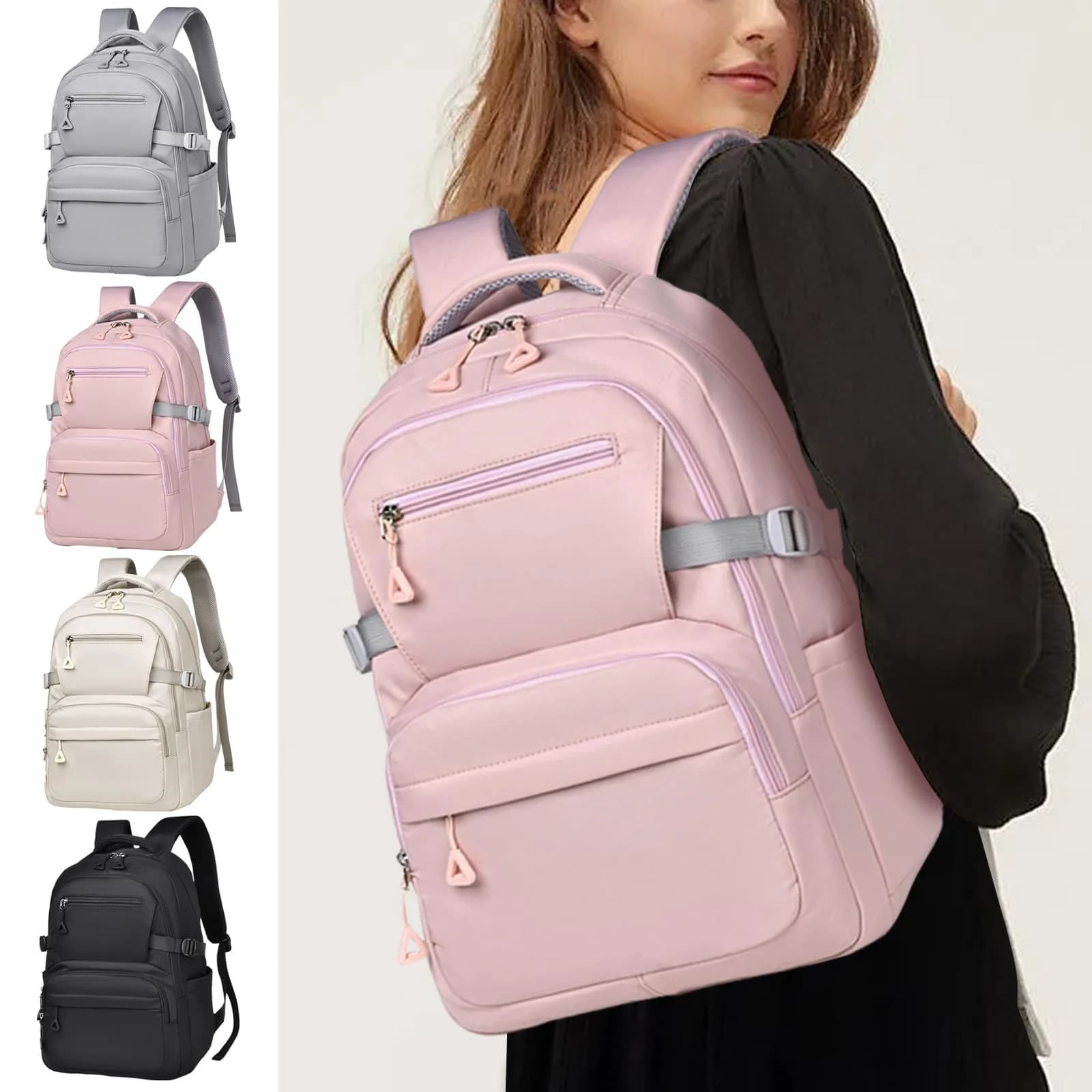 Nuovo zaino per Laptop, zaino Casual da viaggio per scuola universitaria, borsa per la spesa da lavoro leggera per studenti adatta a Laptop da 15.6 pollici