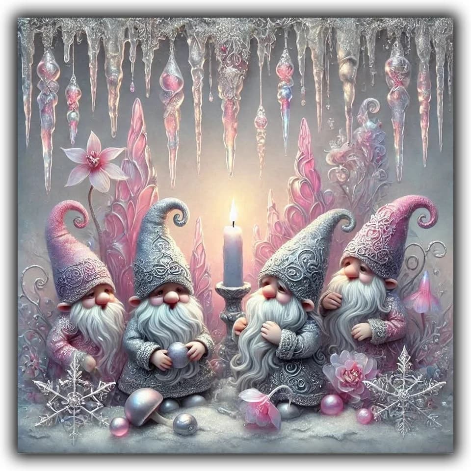 Nuovo 2025 Pieno Quadrato/Rotondo Diamante Mosaico Gnomo Pittura Diamante Goblin Ricamo Babbo Natale Regalo di Natale Decorazioni per la casa