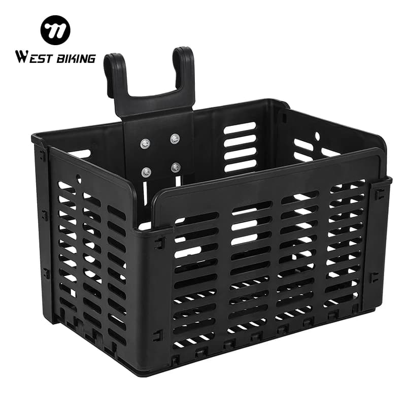 WEST BIKING Bicycle Folding Basket, Front Wallets for MTB and Road Bike, Multifunctional Accessories for Cycling
