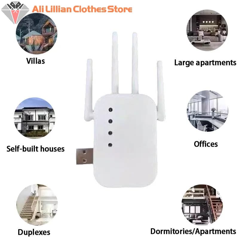 2026 Hot Sale 1PC Amplificatore di Segnale WiFi, Router WiFi a Lungo Raggio, Ripetitore Wireless 300Mbps 2.4G