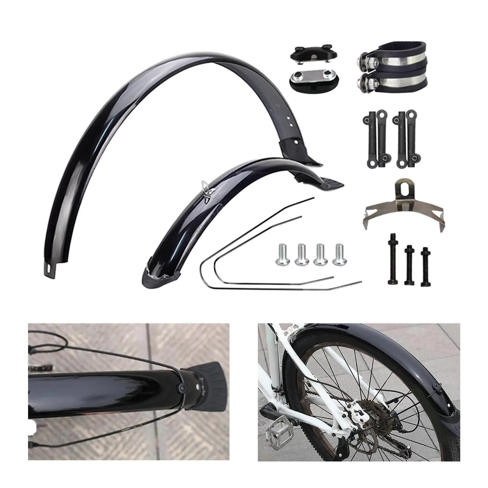 Bike Front Rear Fenders Mudflaps 29 inch Wheel Protection with Mount Hardware Mountain Bike Fenders for Mountain Bikes Biking