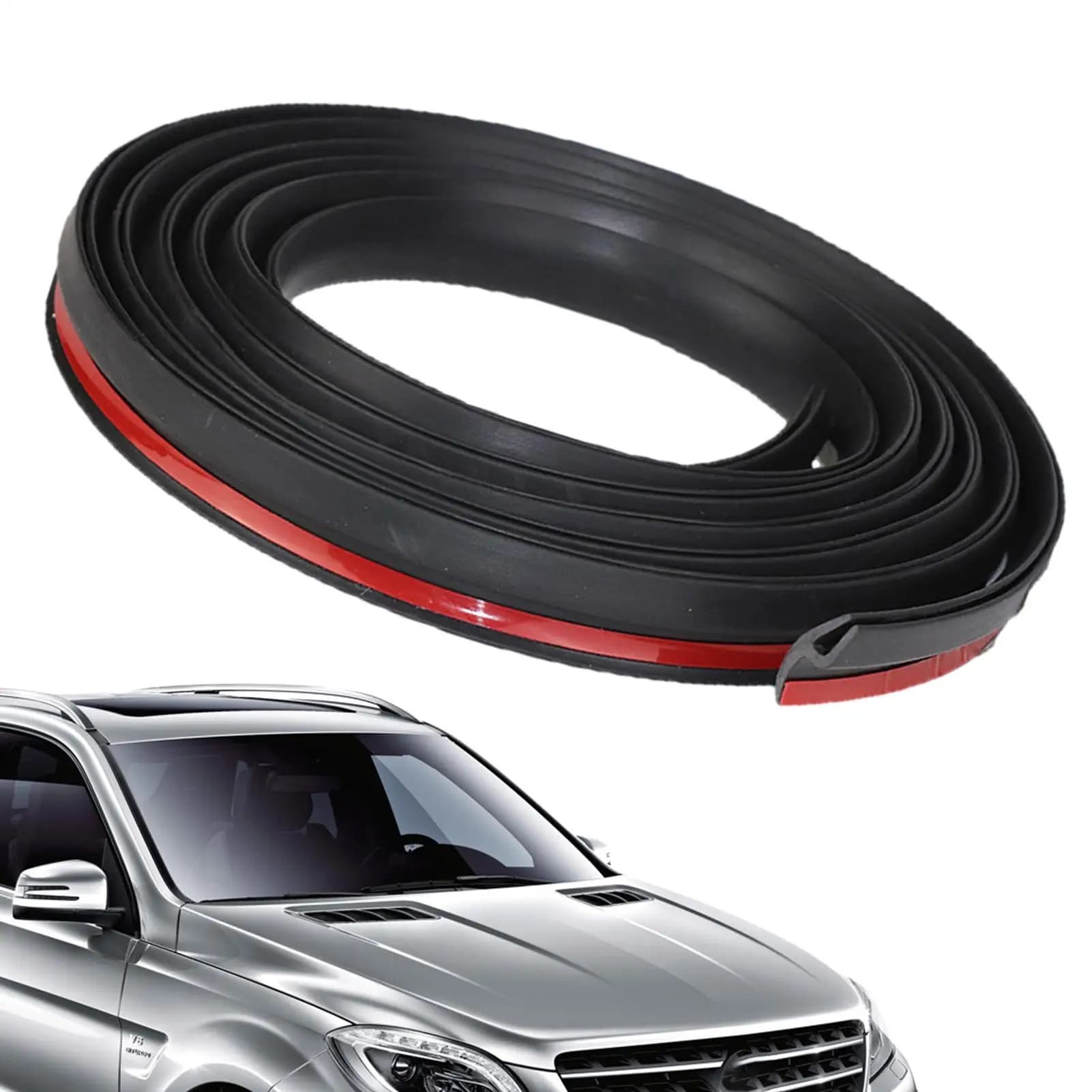 Universal T-Shape Car Windshield Seal Strip Weatherstripping Rubber Sunshade Waterproof Auto Roof Edge Seal 1M/1.7M/2M