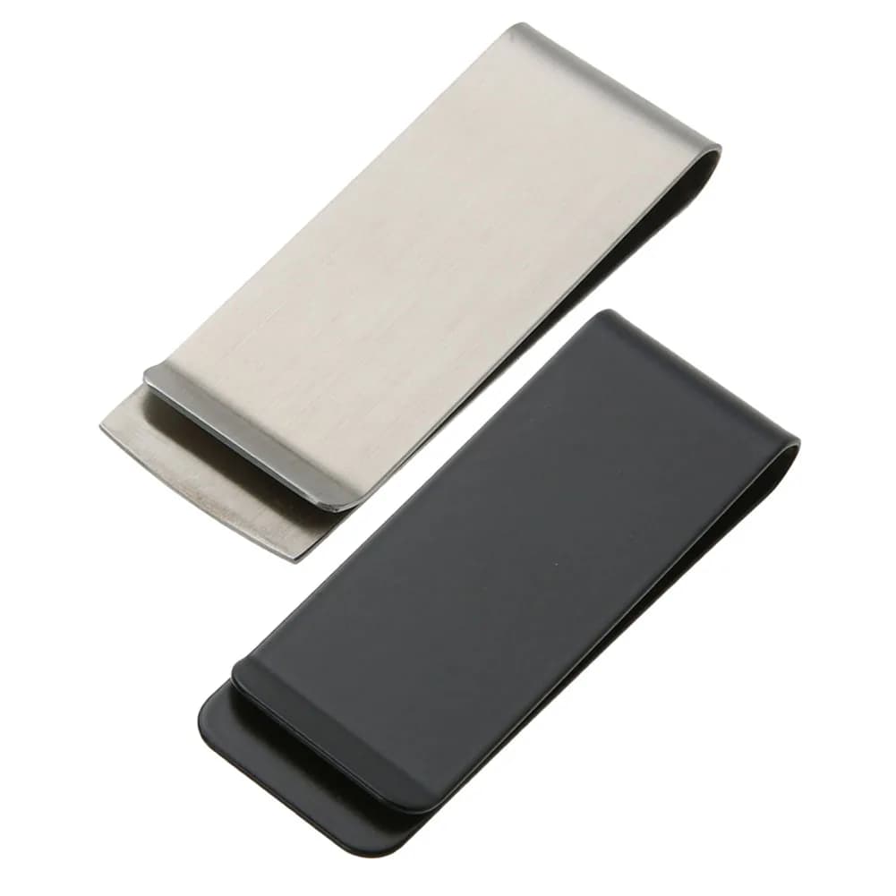 Stainless Steel Money Clip Credit Card Holder Clip Multi-Function Minimalist Front Pocket Wallet Clip Lightweight for Men Gift