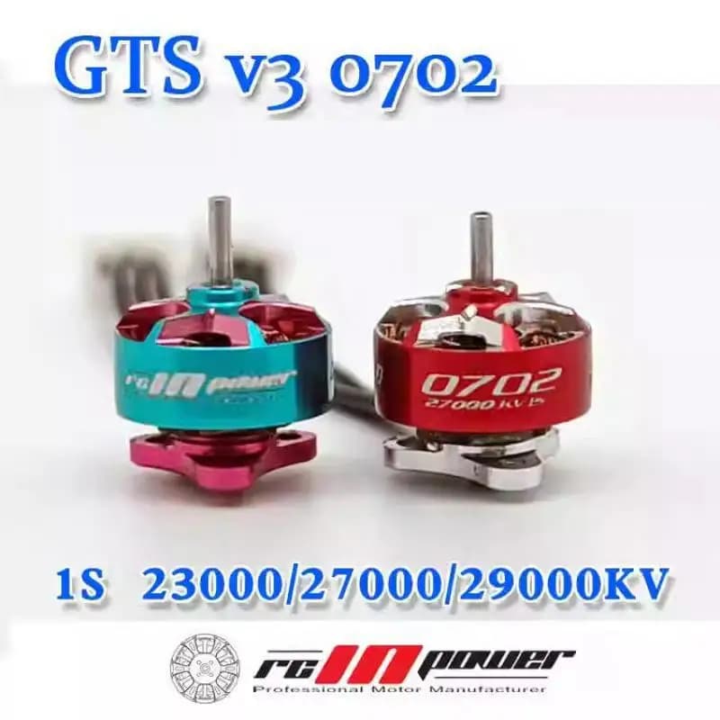 Rcinpower Gts V3 0702 27000kv 29000kv Micro Motor Brushless with Double Ball Bearing for Rc Fpv Racing Drone