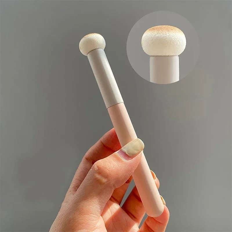 Pennello per correttore a fungo piccolo Spot segni di Acne cerchio scuro spugna morbida soffio di polvere uso secco pennello per trucco contorno strumento per la bellezza del viso
