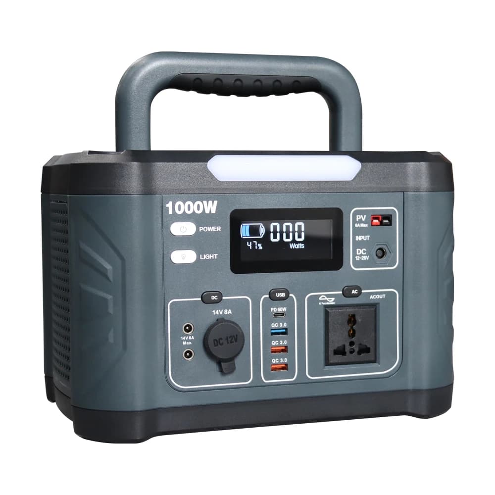 SZSSTH 500W 1000W Camping Rv Power Bank Energy Storage System Solar Generator 1000Wh Lithium Battery Por Power Station