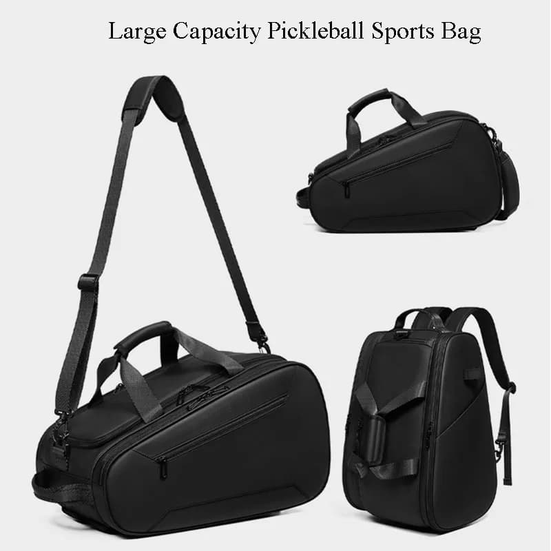 Tennis bag, large capacity, lightweight, multifunctional sports badminton backpack, single shoulder portable Pick ball bag